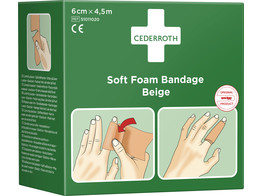 Cederroth soft foam bandage 6cm x 4.5m