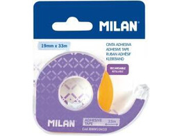 Milan Plakband Transparant 19mmx33mm met afroller